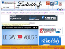 Tablet Screenshot of ladictee.fr
